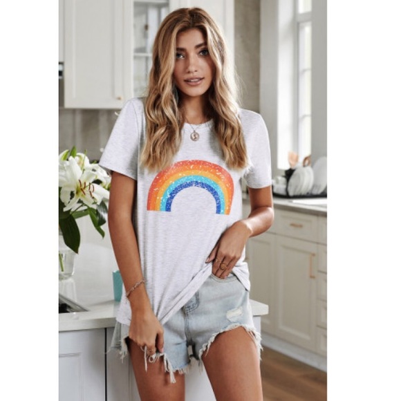 Heathered Rainbow Tee - Picture 6 of 11